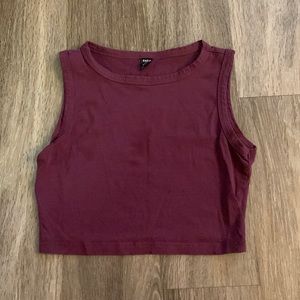 Plum crop top